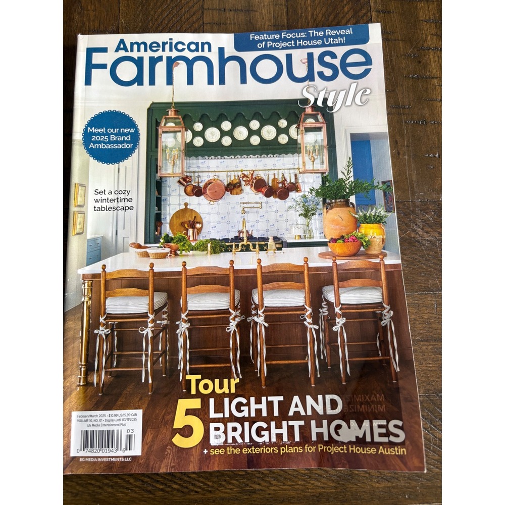 American Farmhouse‎ Style Fleamarket Magazine February March 2025 Wintertime